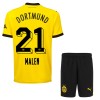 Maillot de Supporter Borussia Dortmund Malen 21 Domicile 2023-24 Pour Enfant